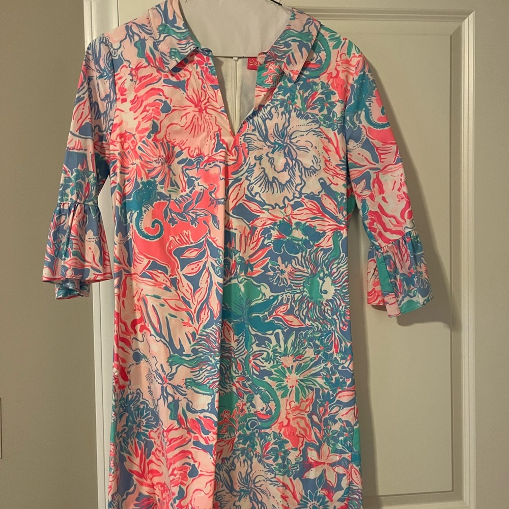 Lilly Pulitzer Pink and Gold Tag